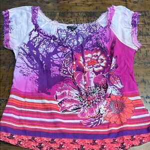 Vibrant Floral Women's Top